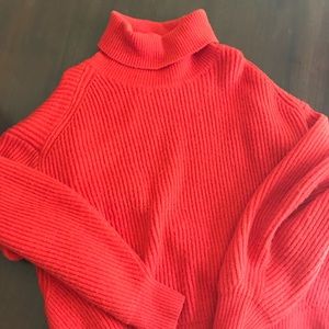 Oversized red orange sweater